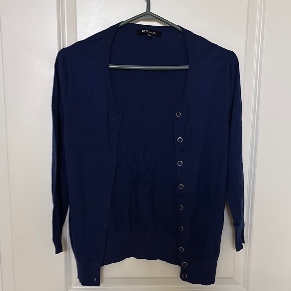 100% cotton Navy Cardigan